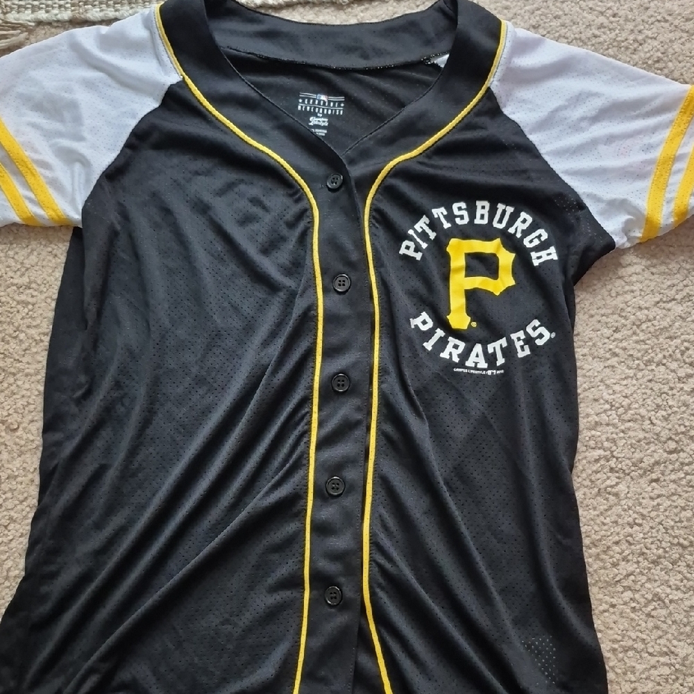 Pittsburgh Pirates Black and Yellow Baseball Jersey